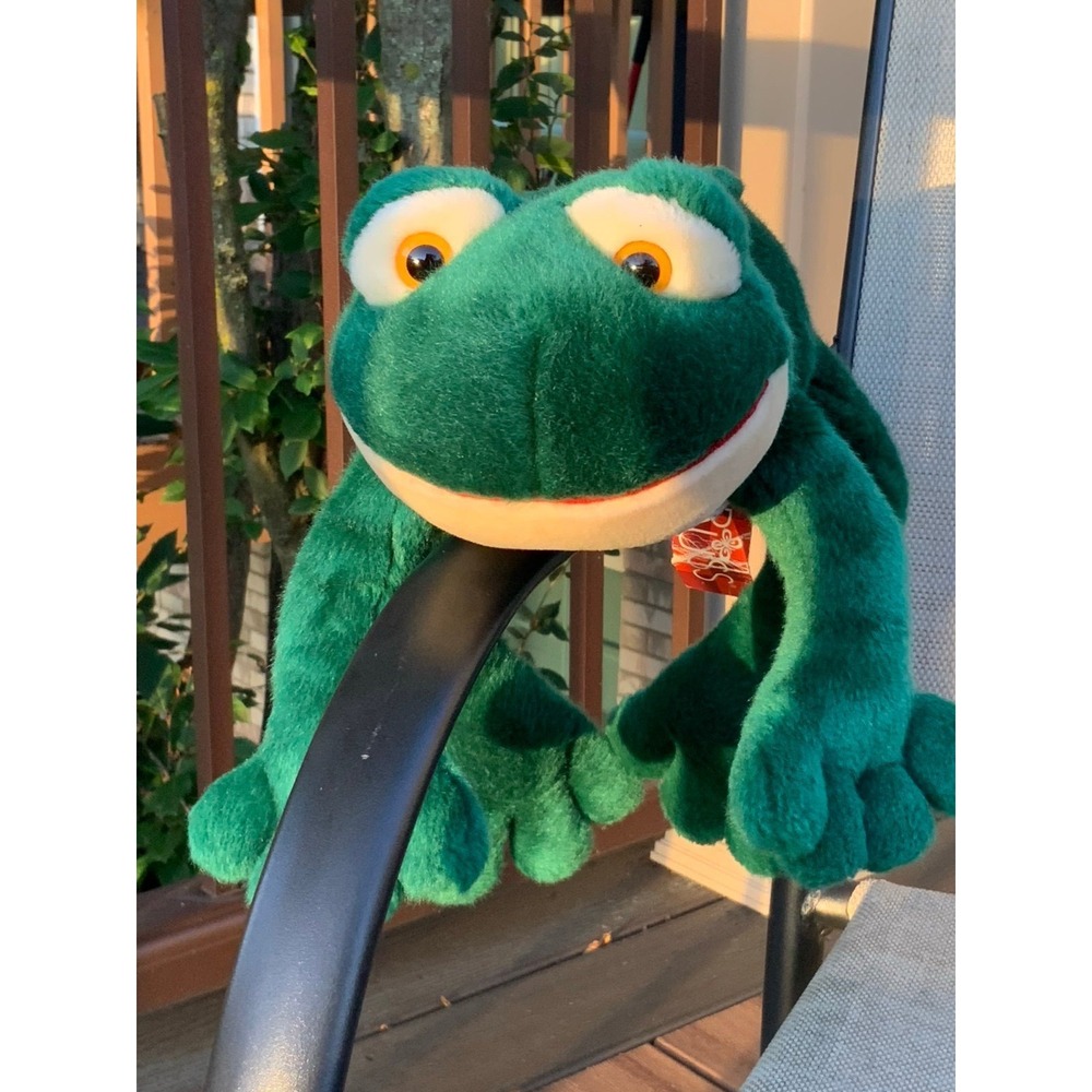 VNTG Fleegie Frog Plush by‎ Russ with tags 1970's NWT